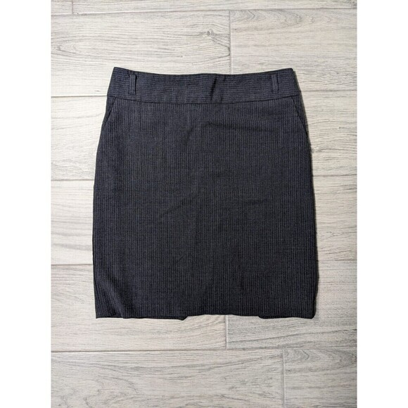 Banana Republic Wool Skirt Gray Size 4 Virgin Wool Lined - Picture 1 of 6